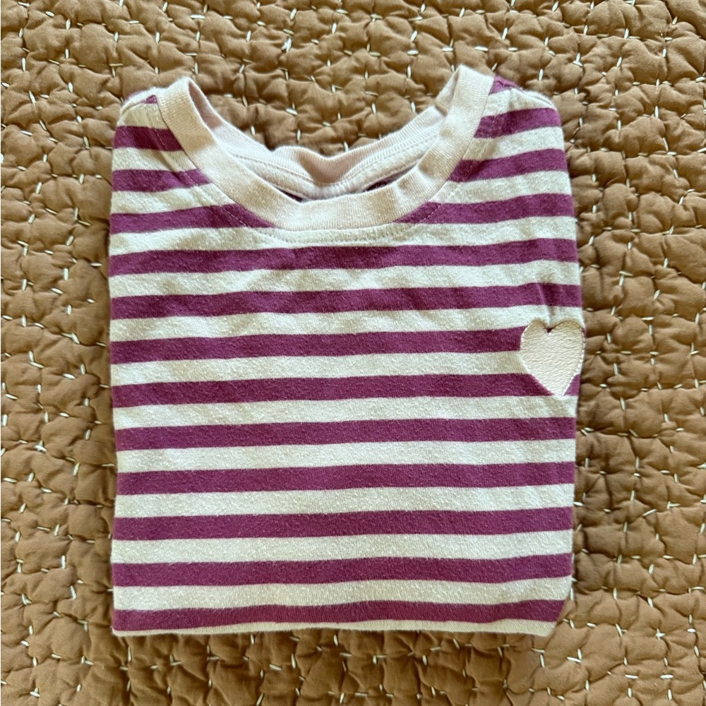 EUC Hanna Andersson Stripe Tee - Size 5 (110)